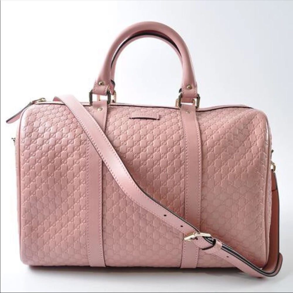 Gucci Pink Boston Leather Satchel bag brand New